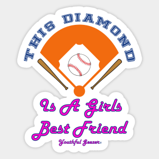 This Diamond Is A Girl's Best Friend Sticker